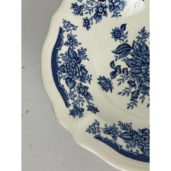 Ironstone Holiday Vintage Blue Carnation Ironstone 4235 Serving